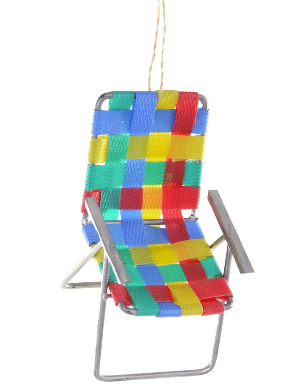 Retro Beach Chair Ornament