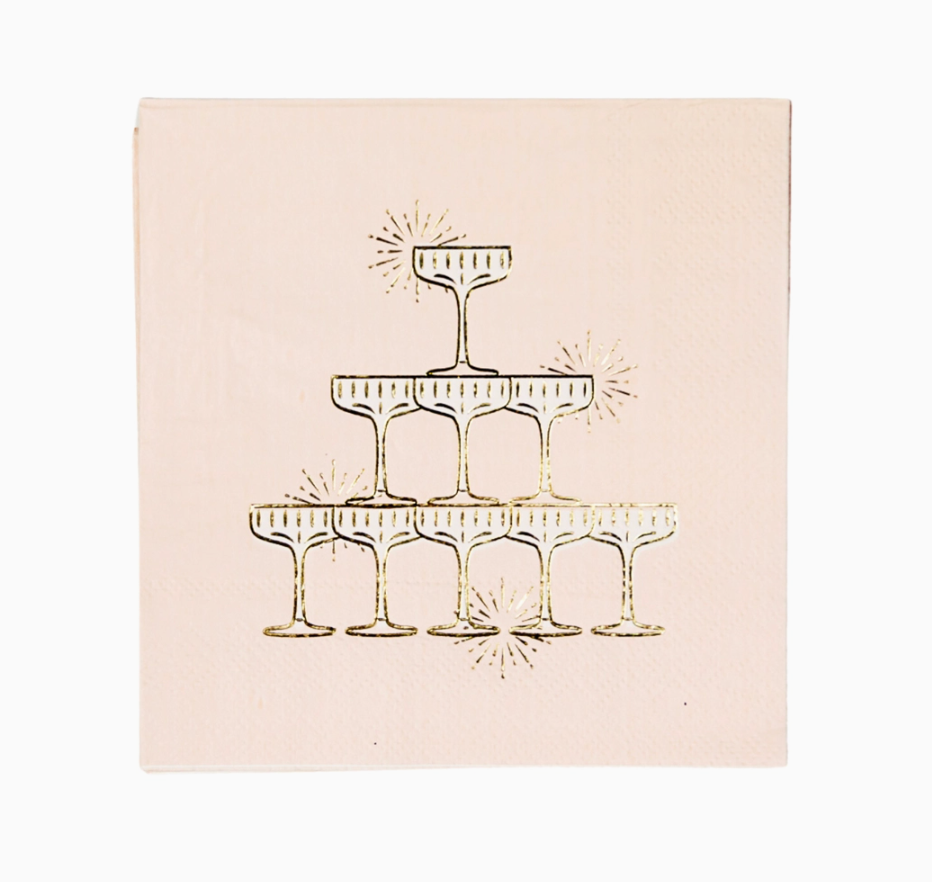 Champagne Tower Cocktail Napkins