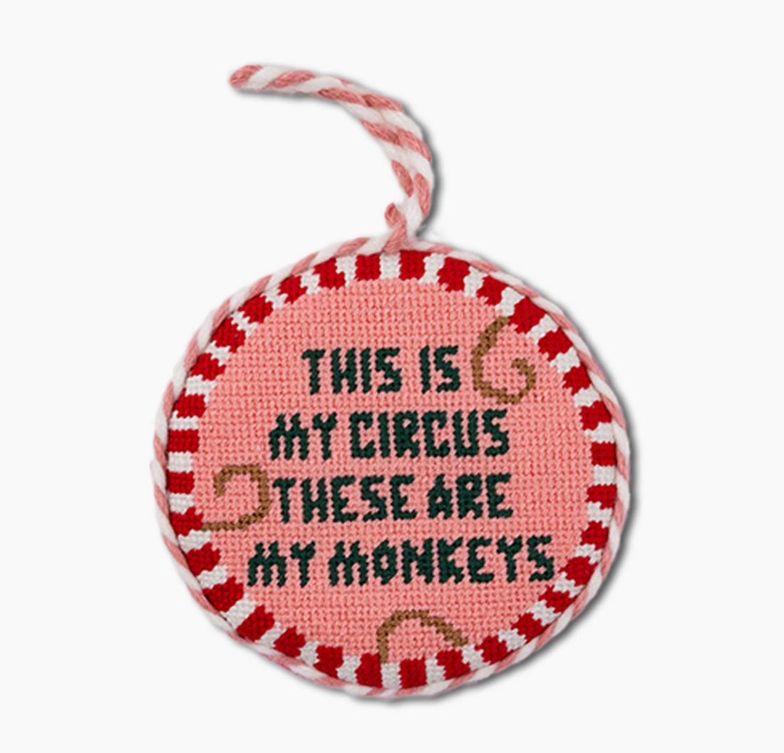 This Is My Circus Needlepoint Ornament