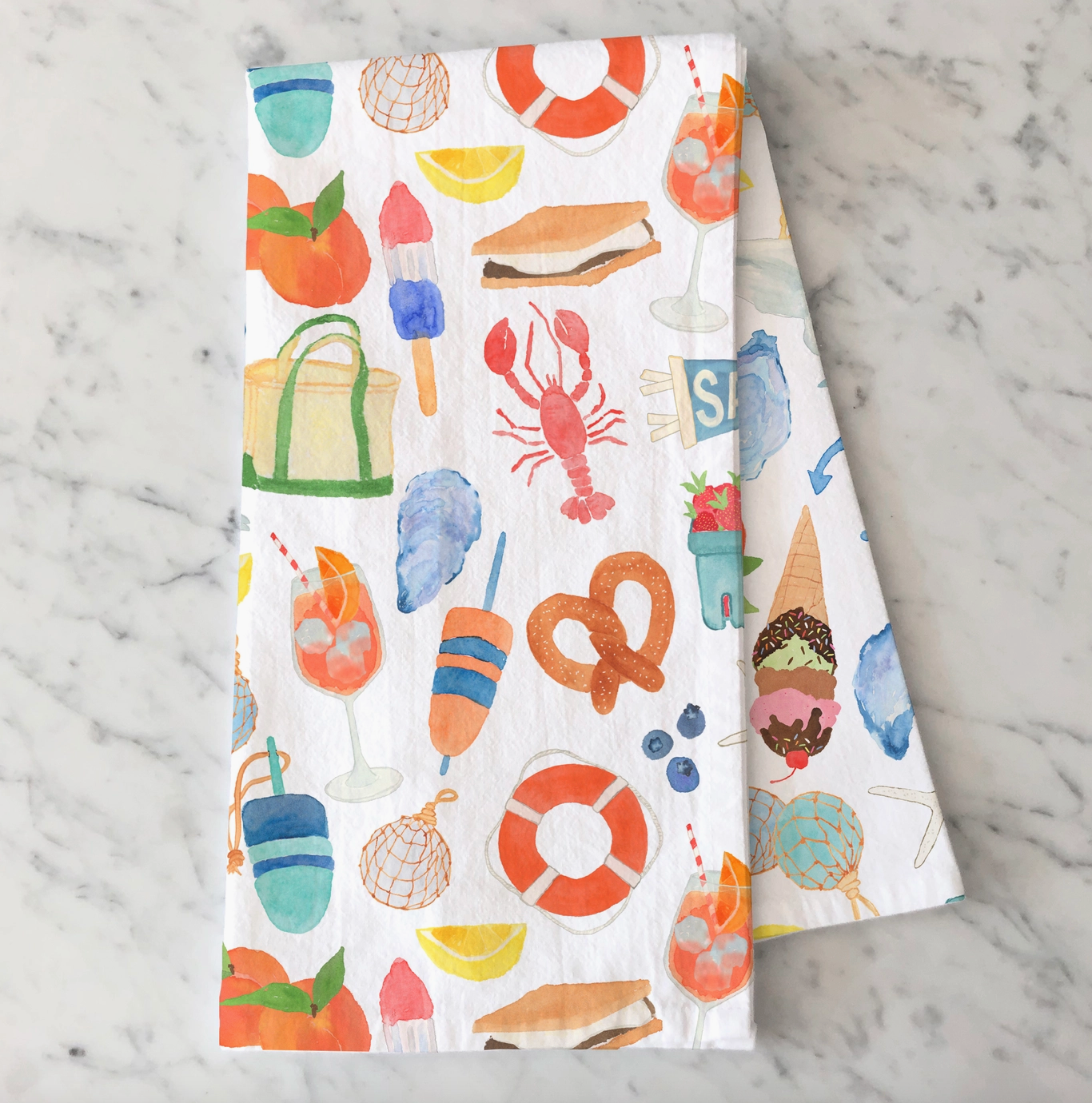 East Coast Summer Tea Towel