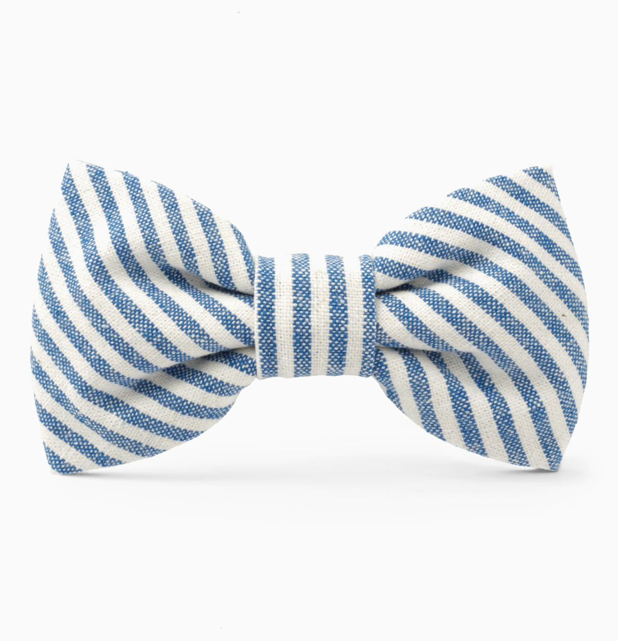 Lake Blue Stripe Dog Bow Tie