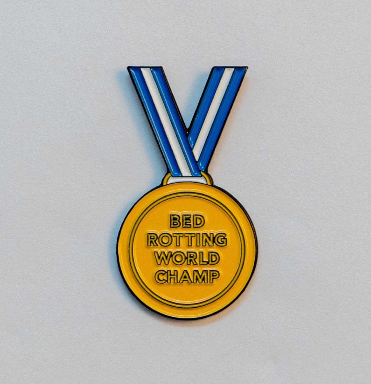 Bed Rotting Champion Enamel Pin