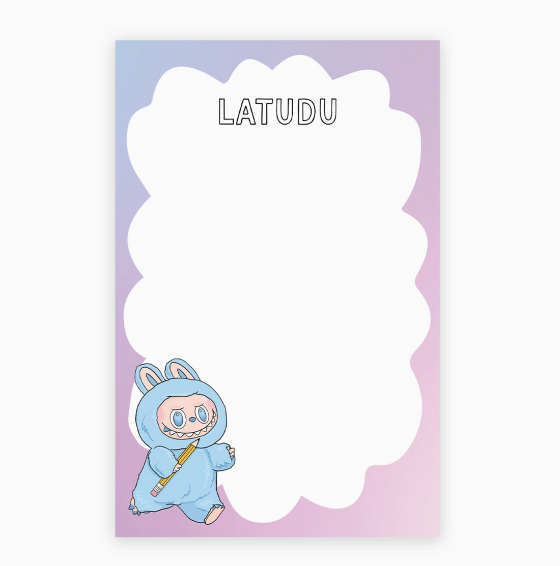 "Latudu" Labubu Notepad