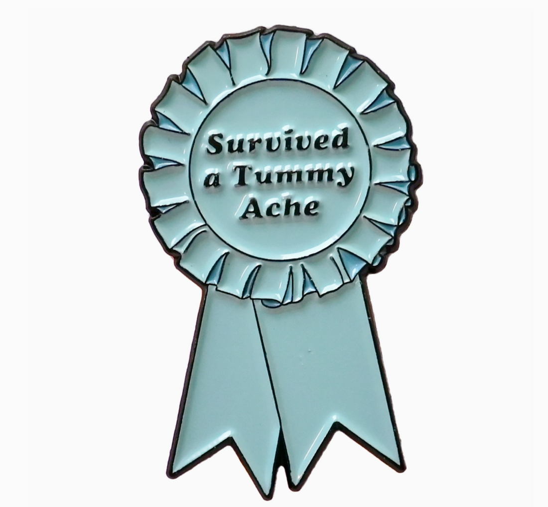 Survived Tummy Ache Enamel Pin