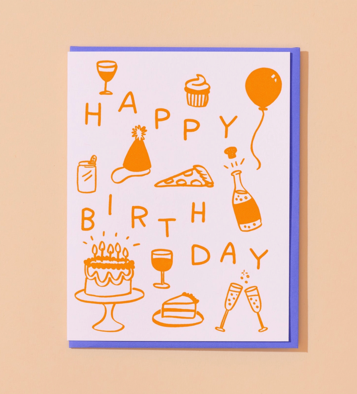 Happy Birthday Icons Card