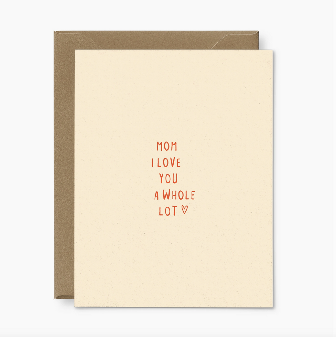 "Mom I Love You" Card