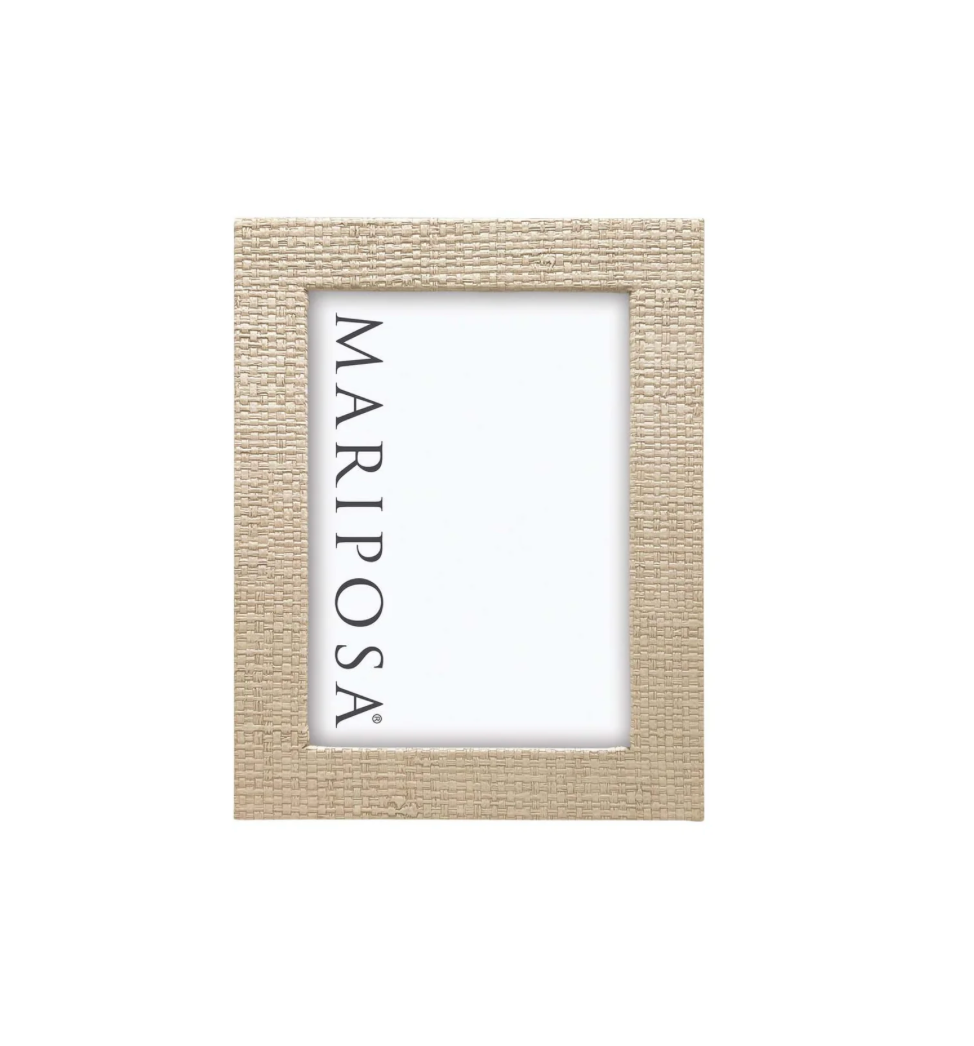 Coconut Grove Faux Grasscloth 5x7 Frame