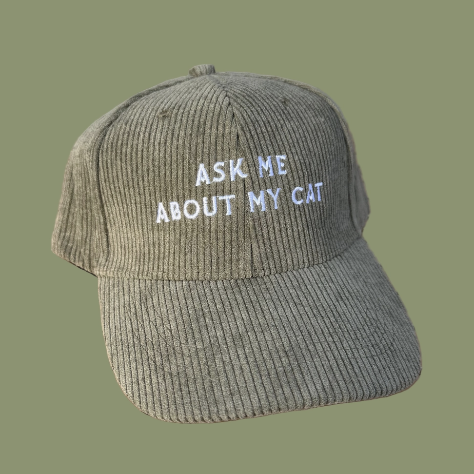 "Ask Me About My Cat" Hat