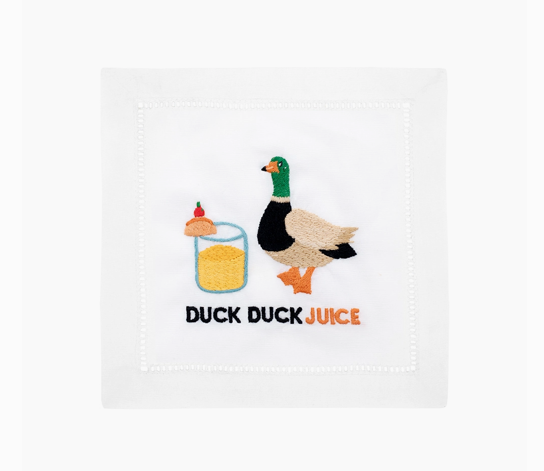 "Duck Duck Juice" Cocktail Napkin