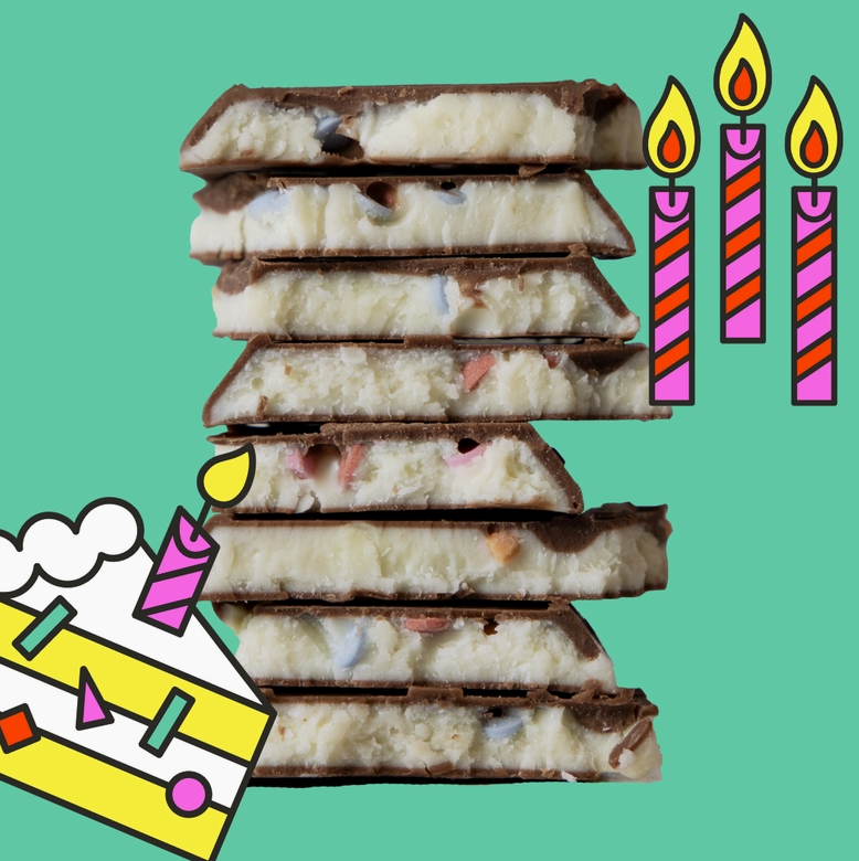 Happy Birthday Truffle Chocolate Bar