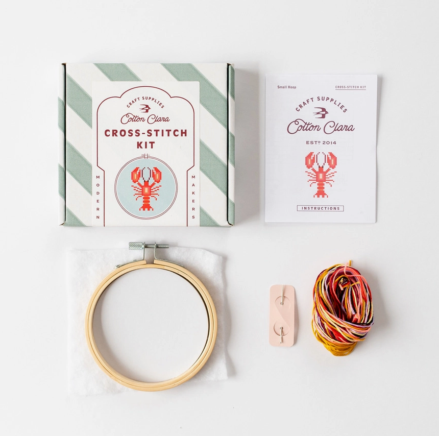 Lobster Beginner Counted Cross Stitch Kit
