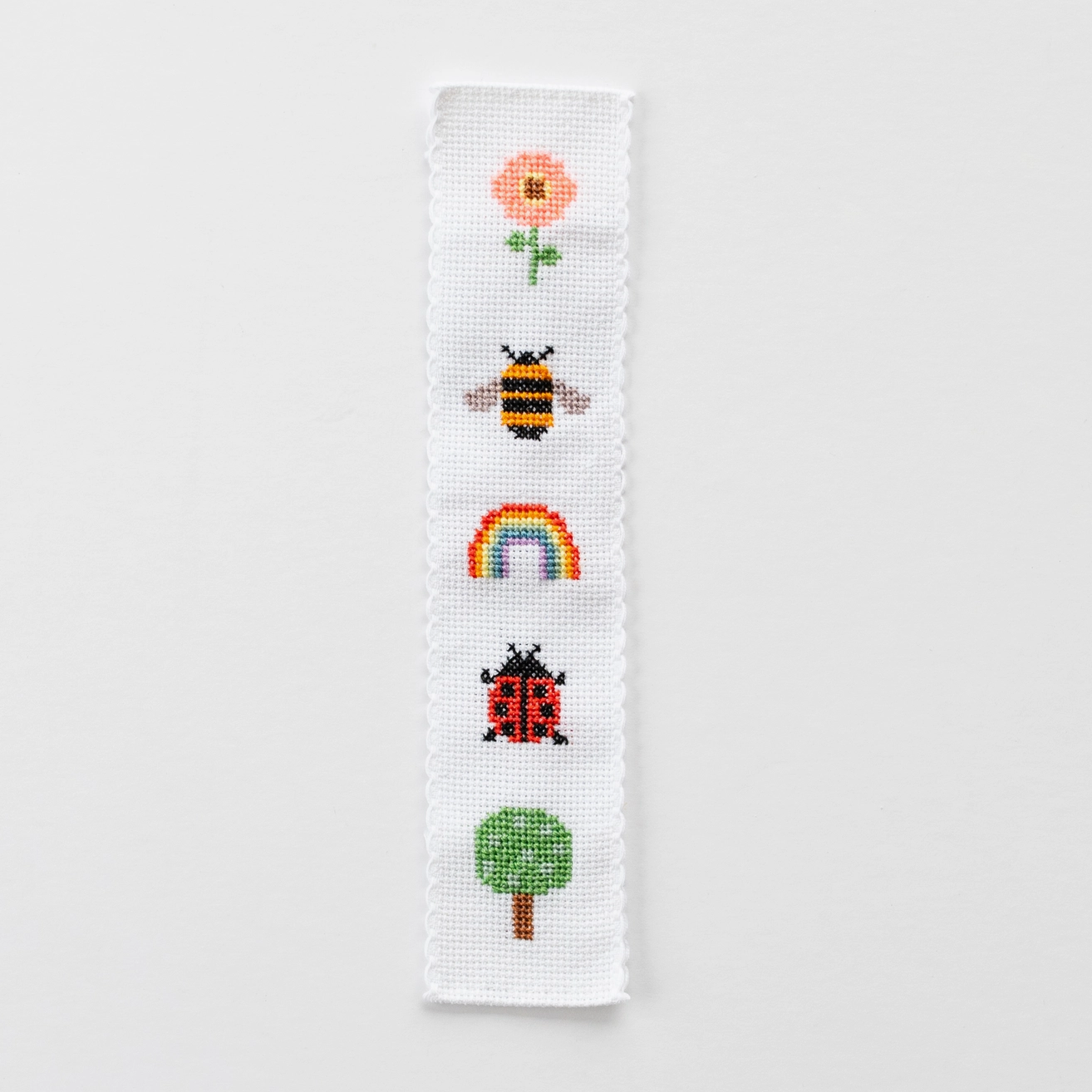 Nature Rainbow Cross Stitch Bookmark Kit