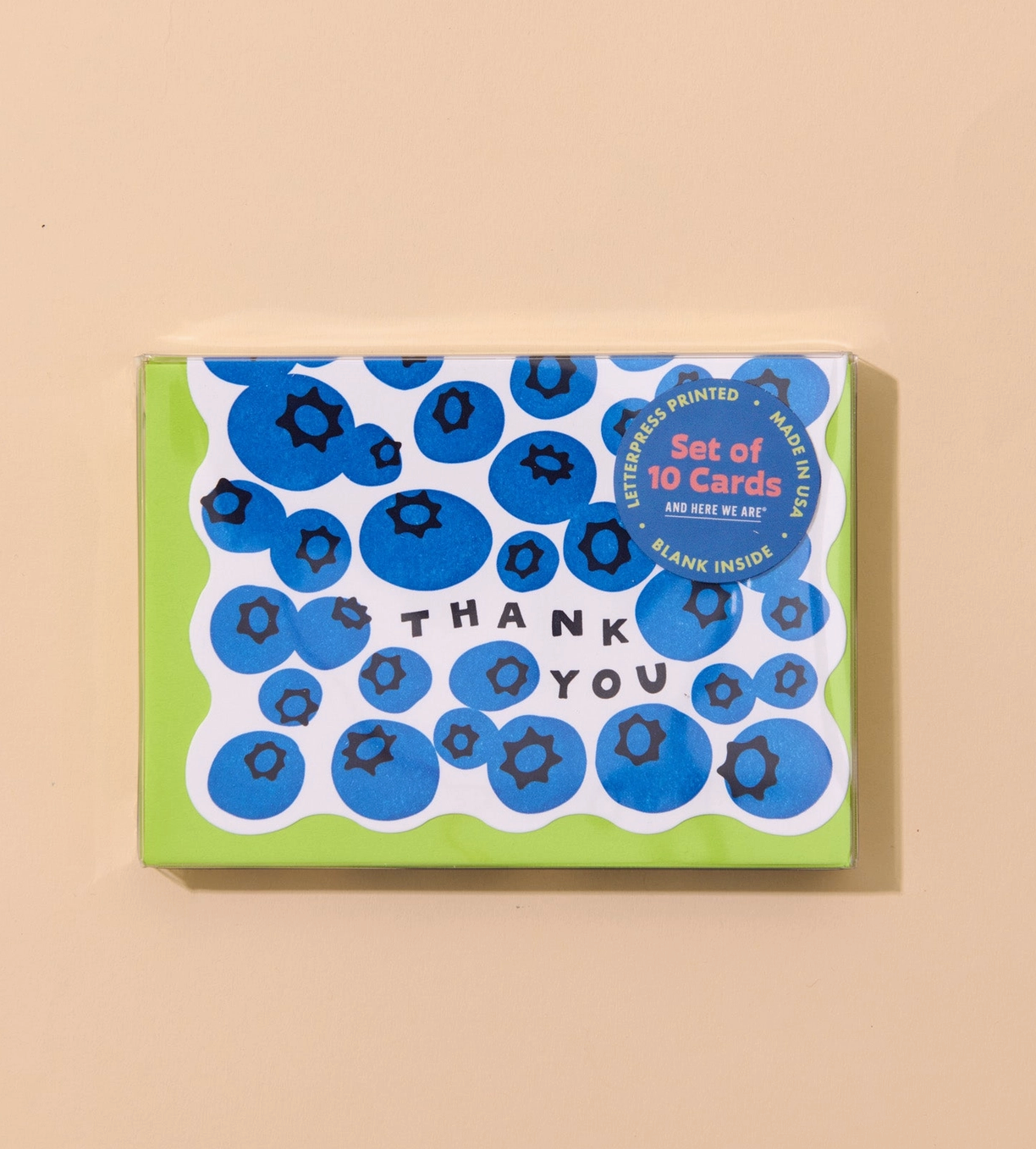 Blueberry Thank You Card Set