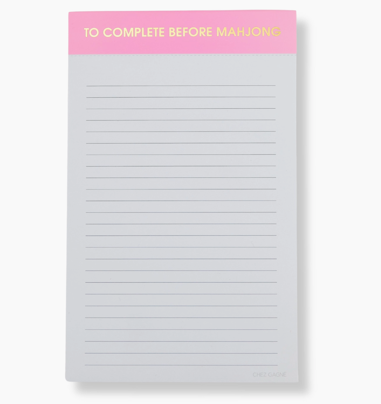 "To Complete Before Mahjong" Notepad