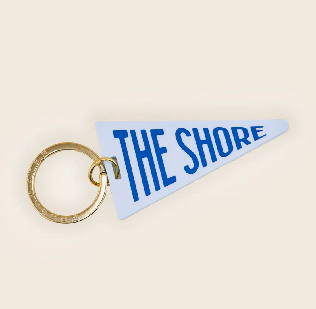 "The Shore" Pennant Flag Keychain