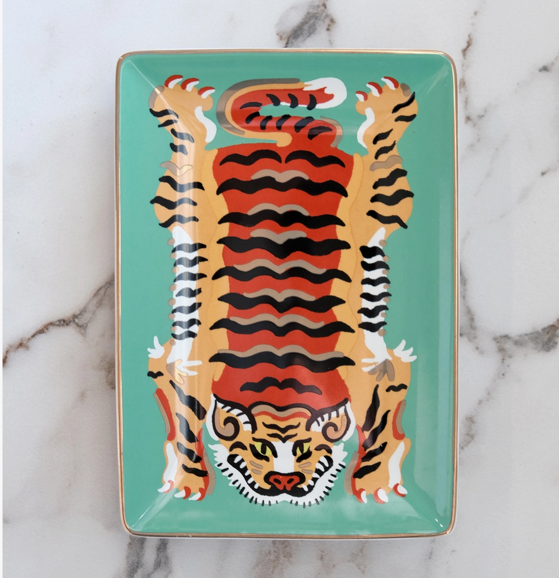 Tiger Trinket Tray (Large)