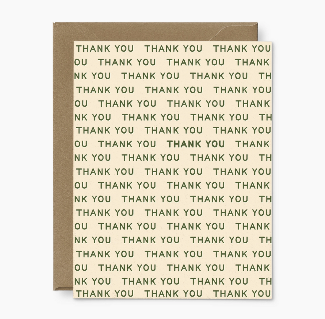 Repeating "Thank You" Card