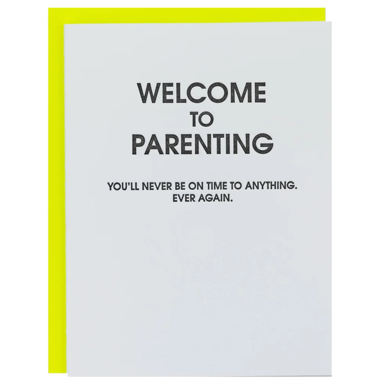 Welcome to Parenting: On Time Card