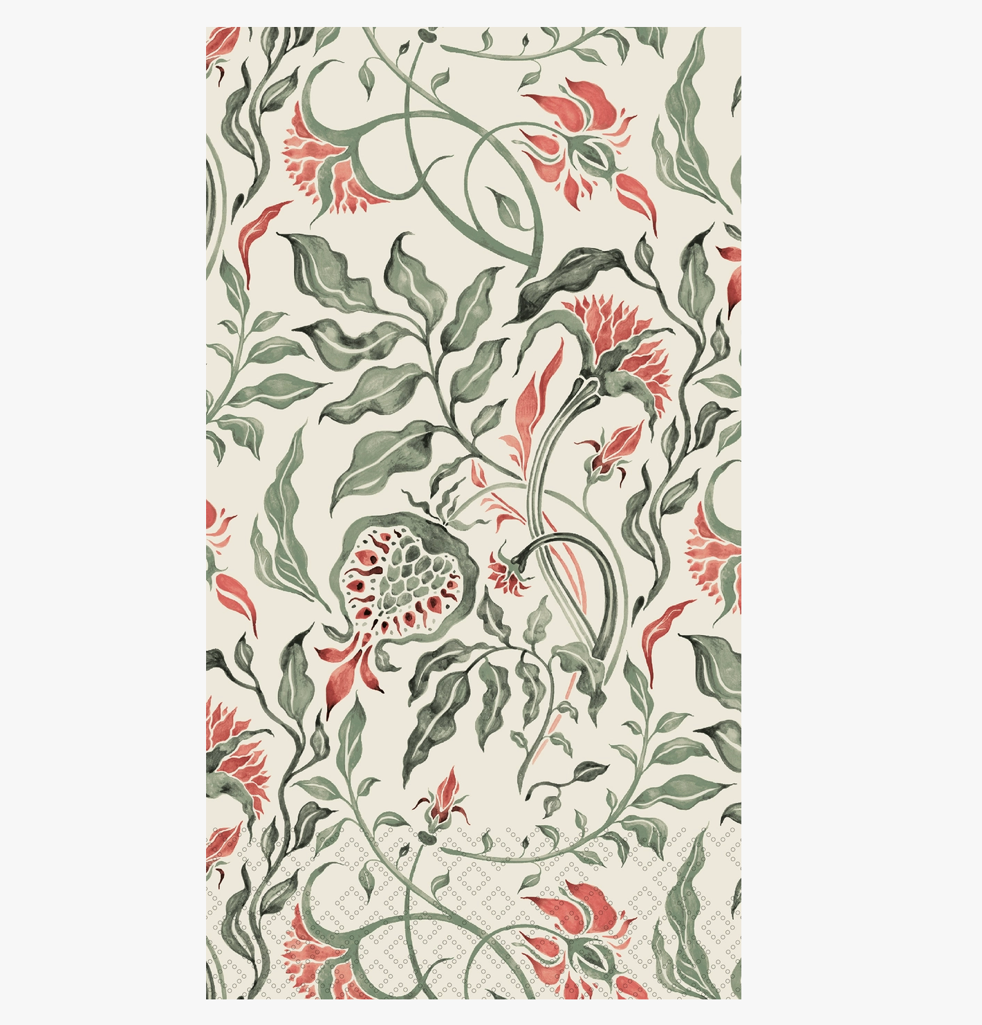 Royal Olive Pattern Guest Towels