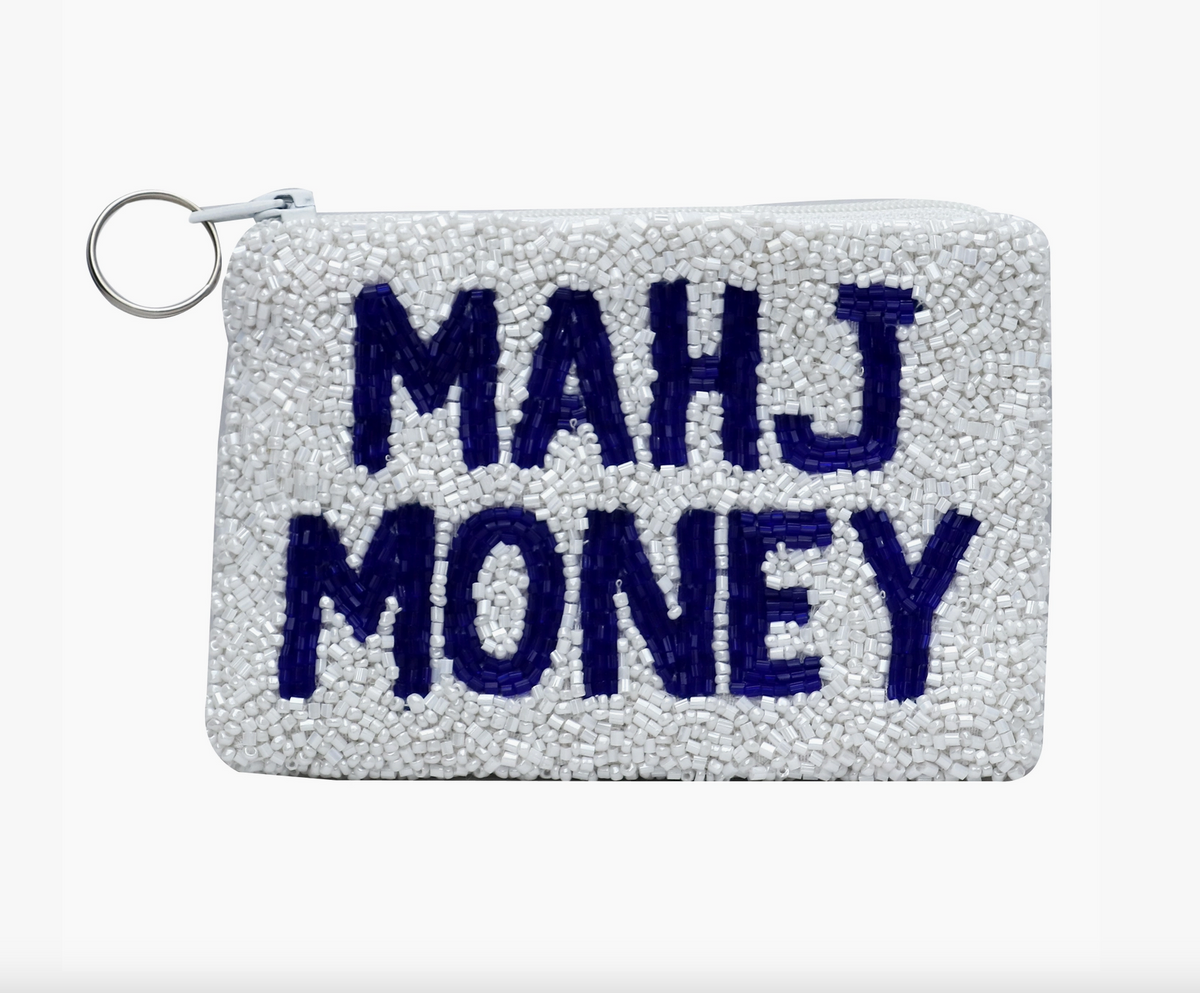 "Mahj Money" Beaded Pouch