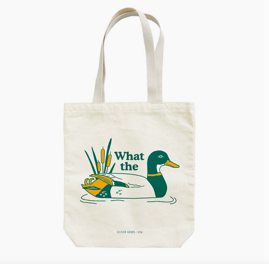 "What the Duck" Canvas Tote