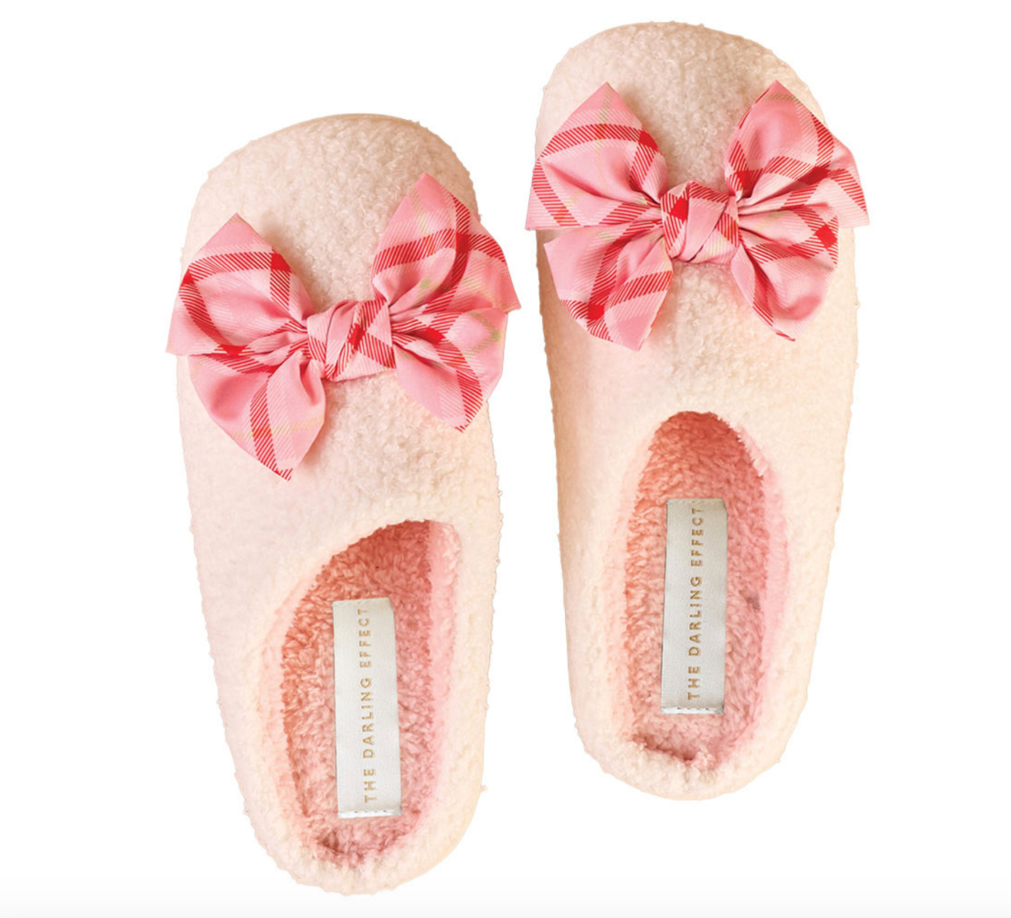 Betty Bow Plaid Slipper