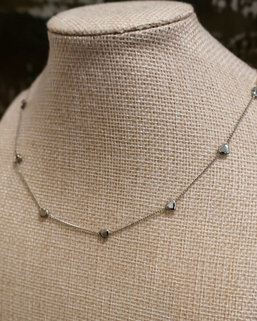 Baby Hearts Necklace (Platinum)