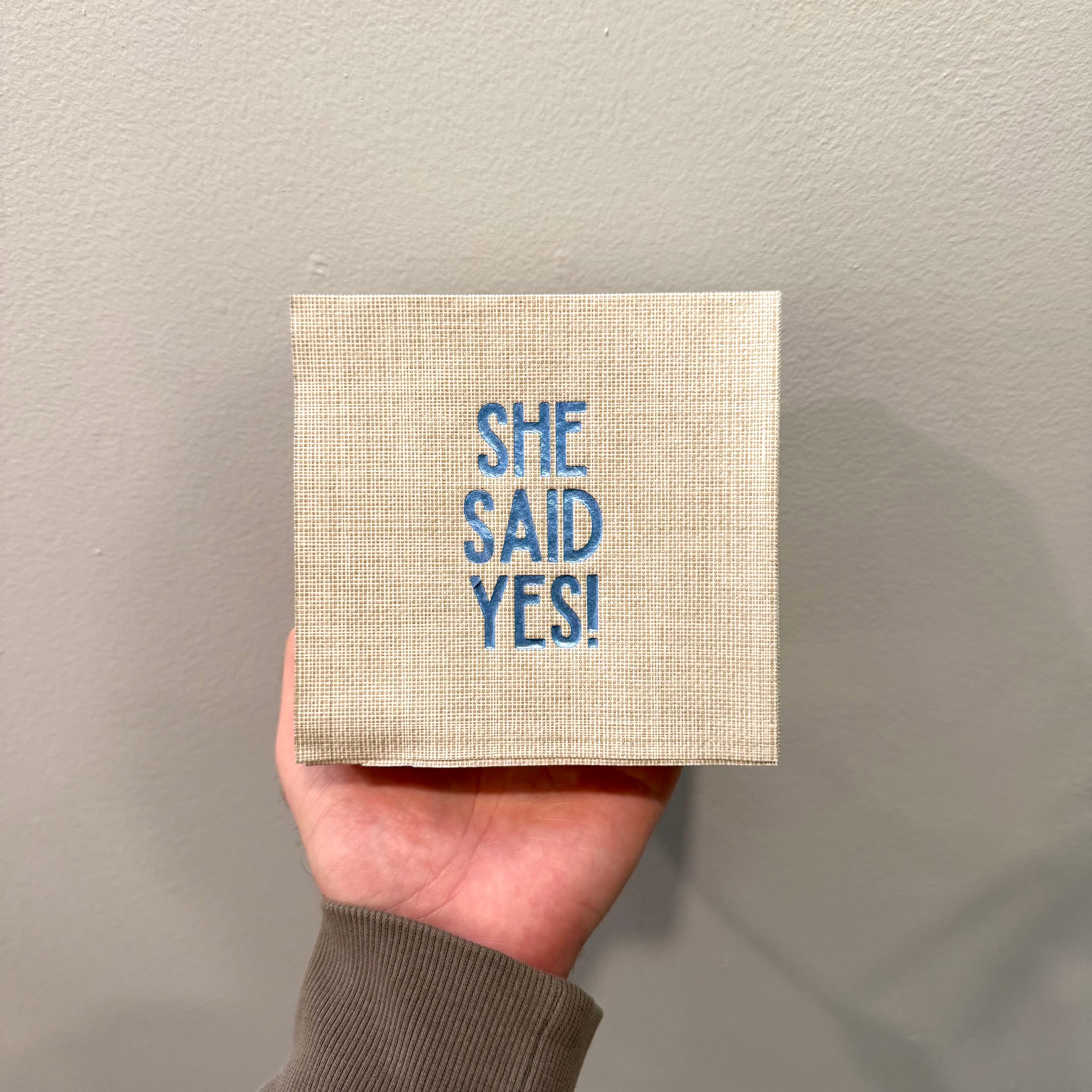 "She Said Yes! Cocktail Napkins