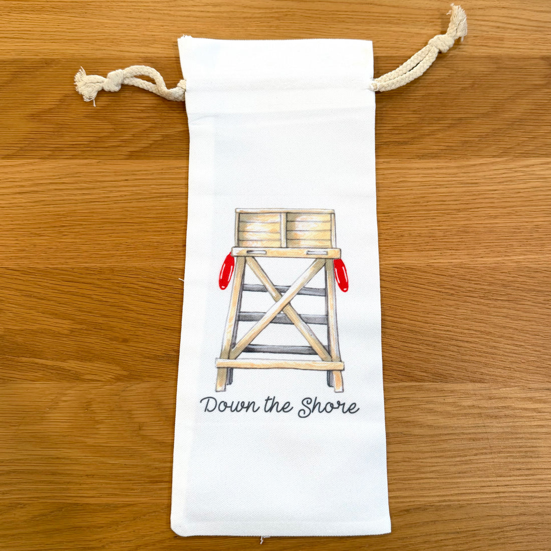 "Down The Shore" Wine Bag (Lifeguard Stand)