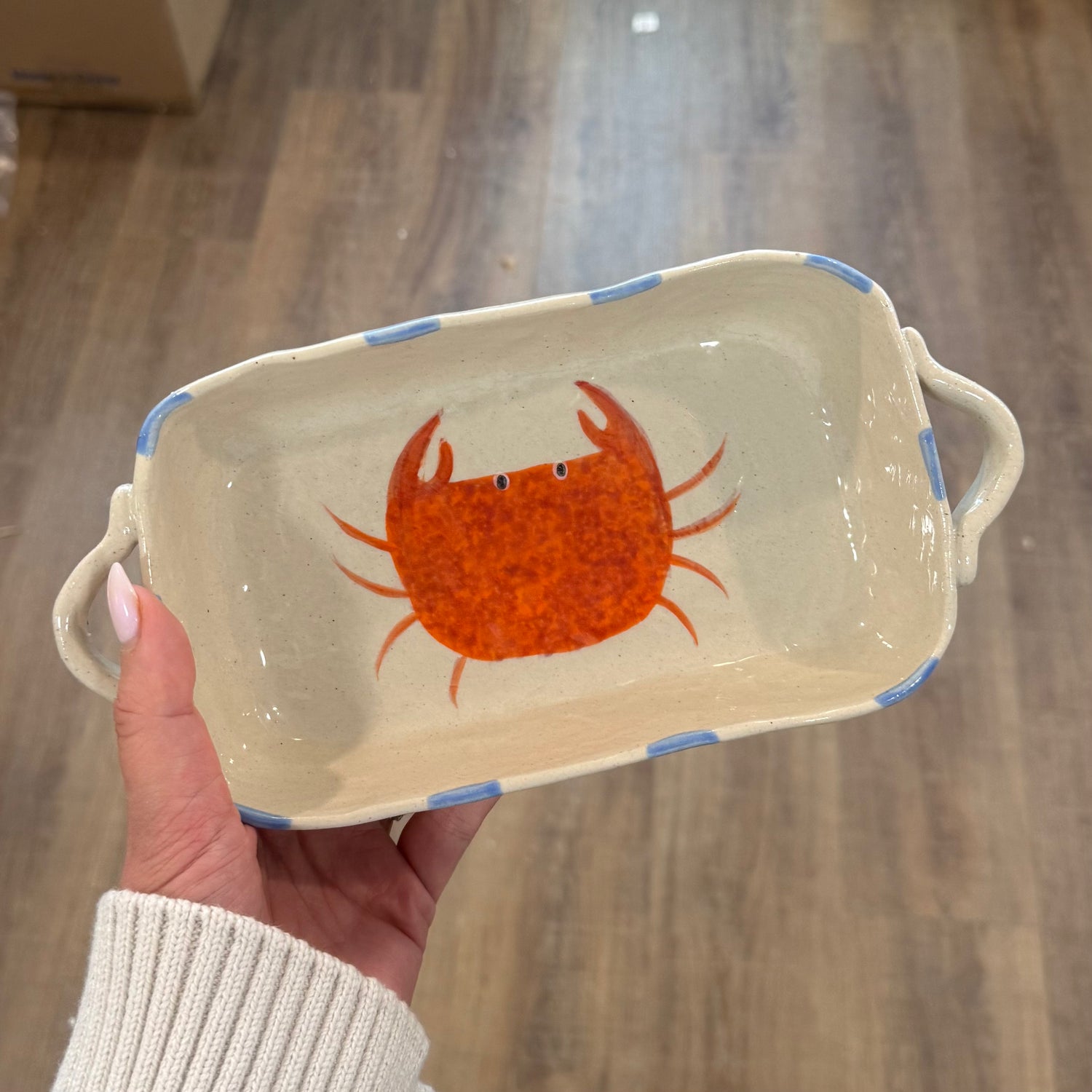 Crab Ceramic Baking Dish