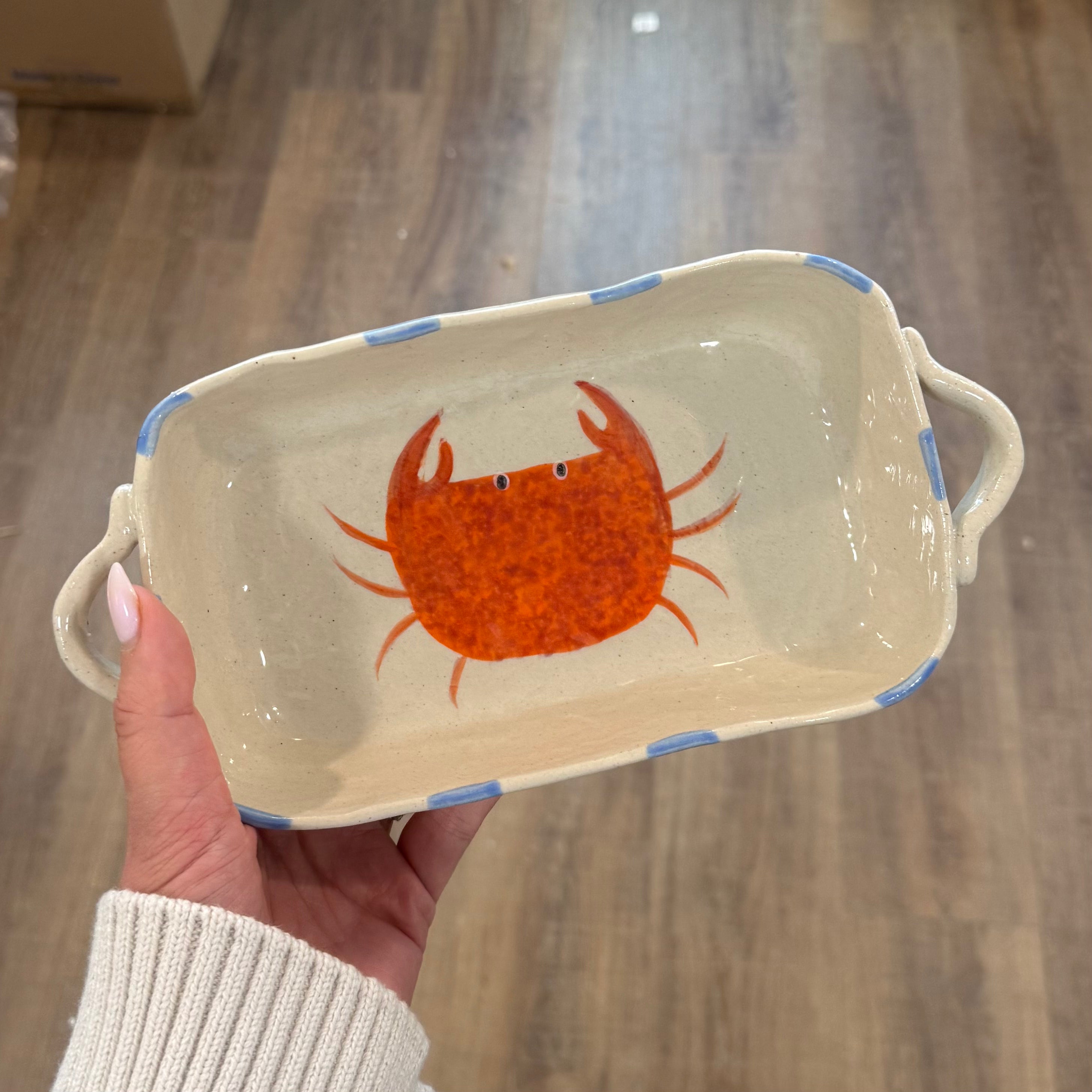 Crab Ceramic Baking Dish