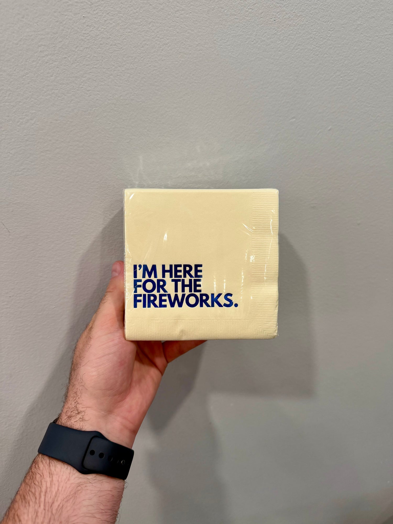 "Here for the Fireworks" Cocktail Napkins