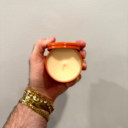 Pumpkin Martini Tin Candle