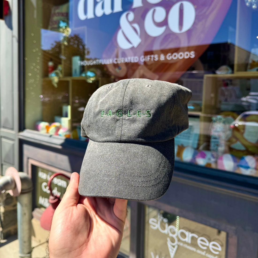&quot;E-A-G-L-E-S&quot; Baseball Caps