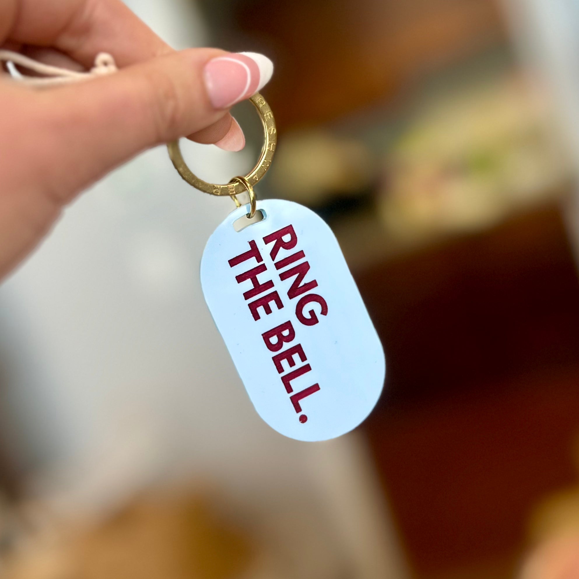 &quot;Ring The Bell&quot; Key Tag