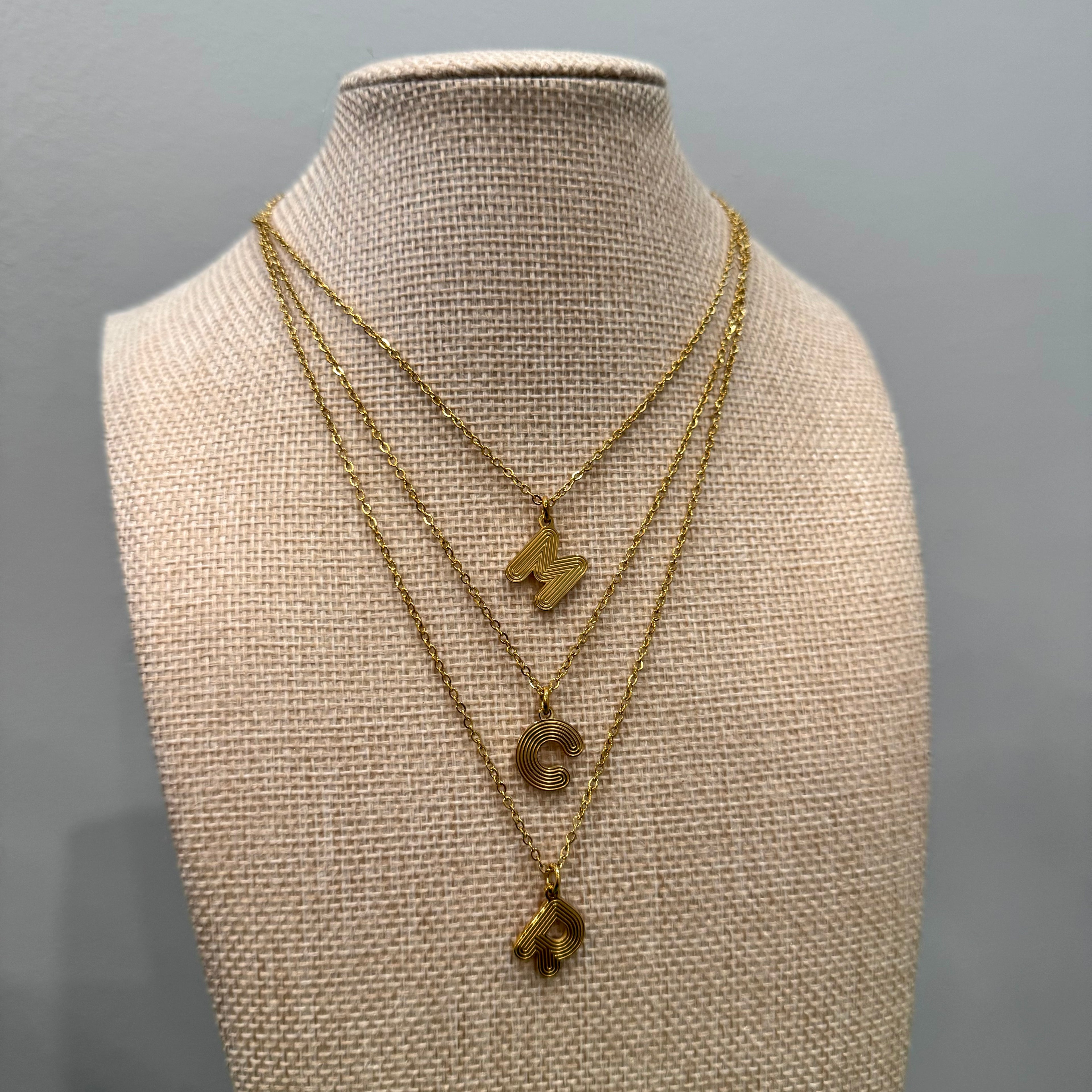 The Golden Initial Necklace