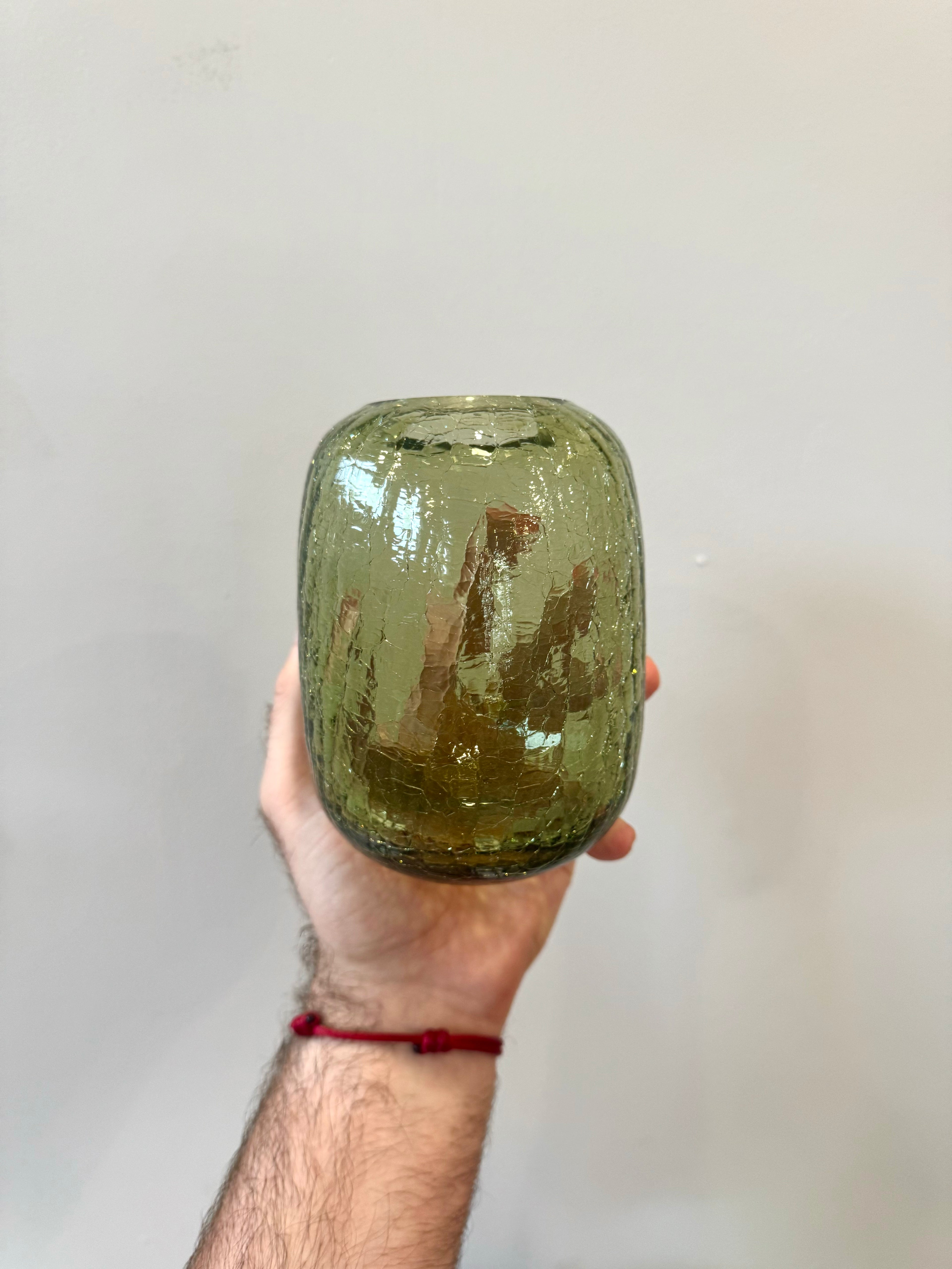 Olive Frosty Vase