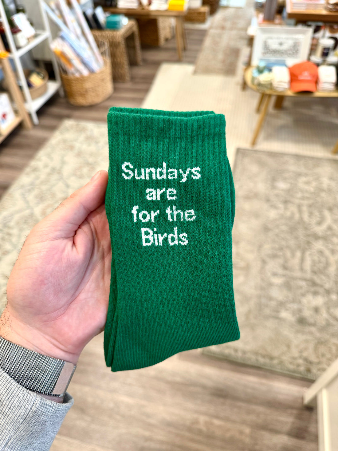 "Sundays are for the birds" Socks