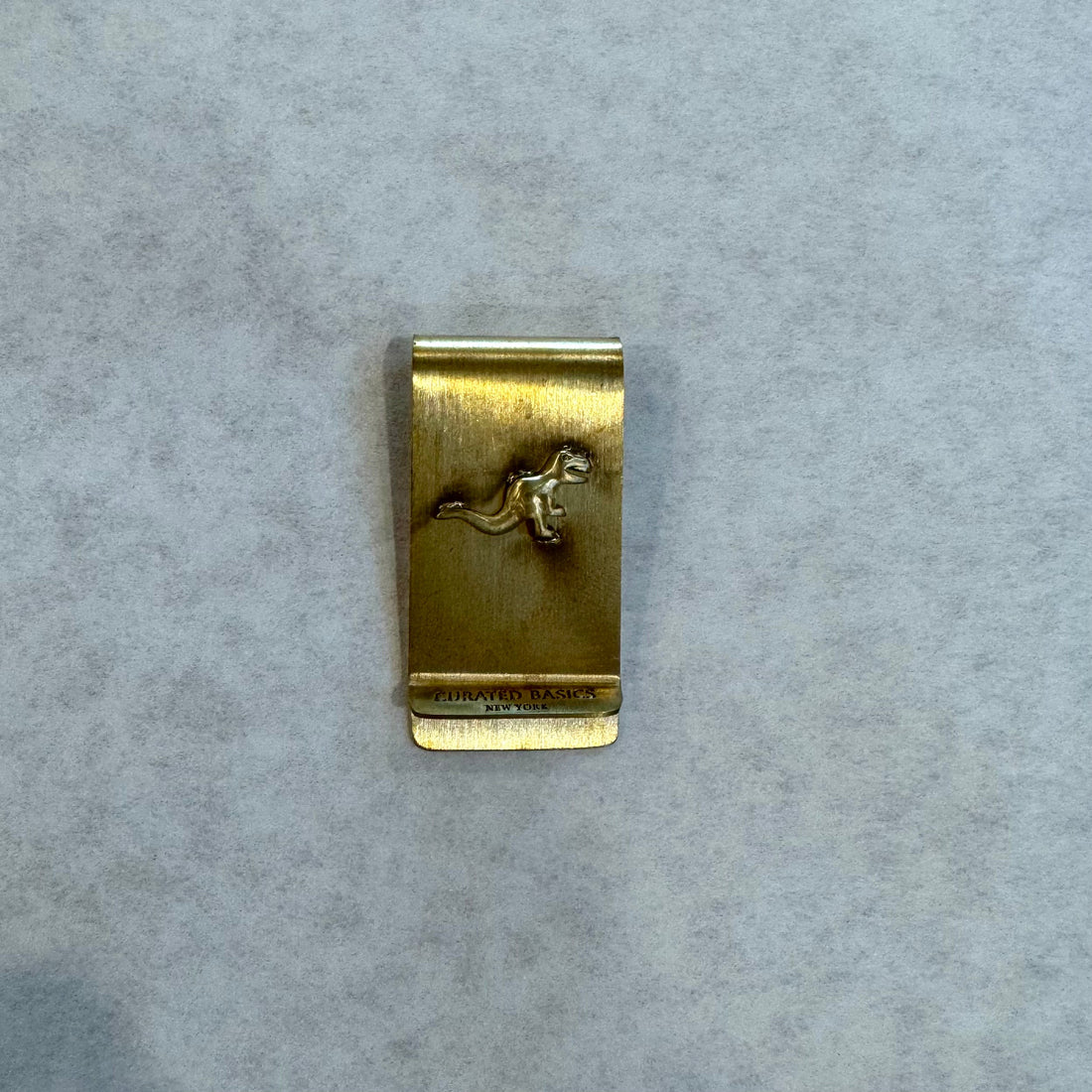 T-Rex Brass Money Clip