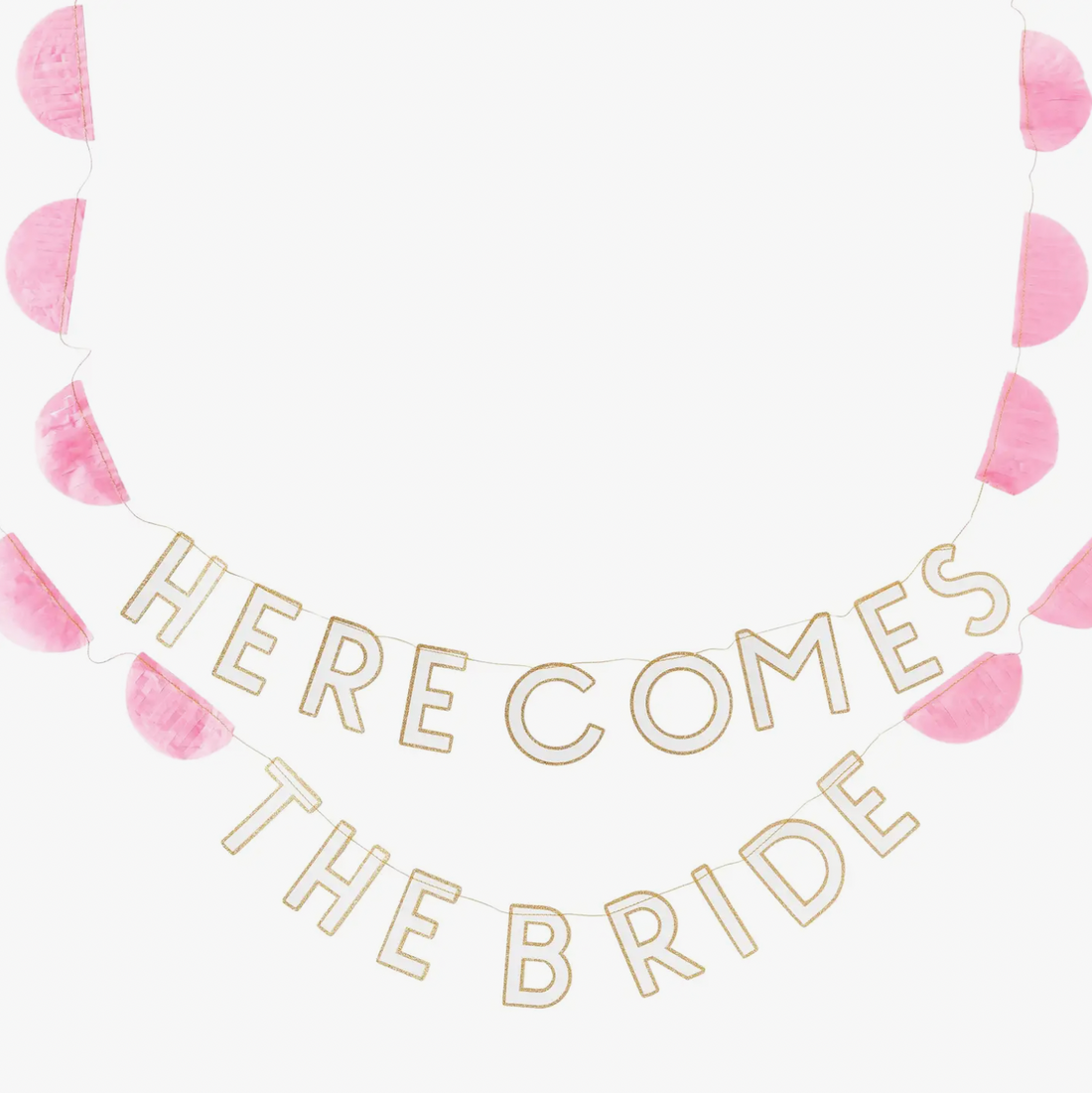 "Here Comes The Bride" Banner