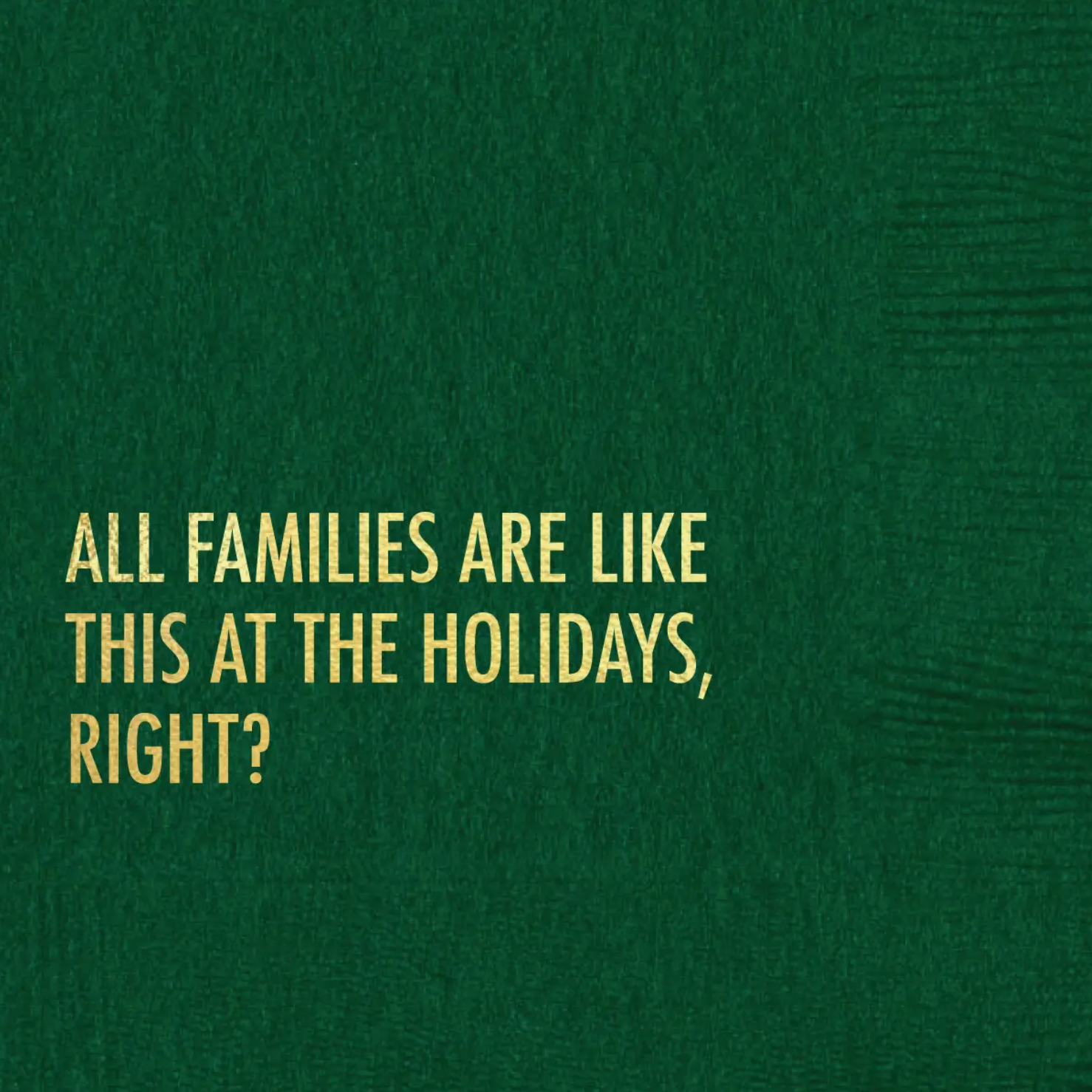 All Families Holiday Cocktail Napkin