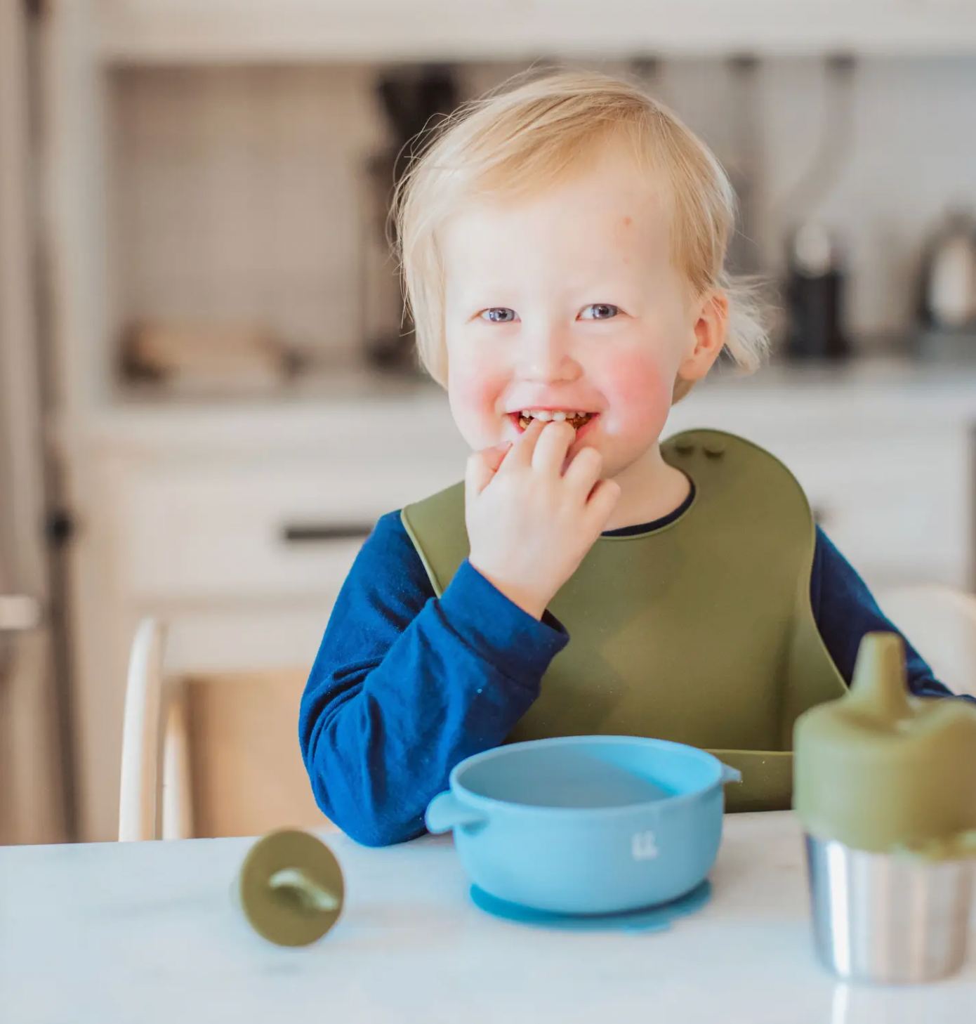 Army Green Silicone Bib