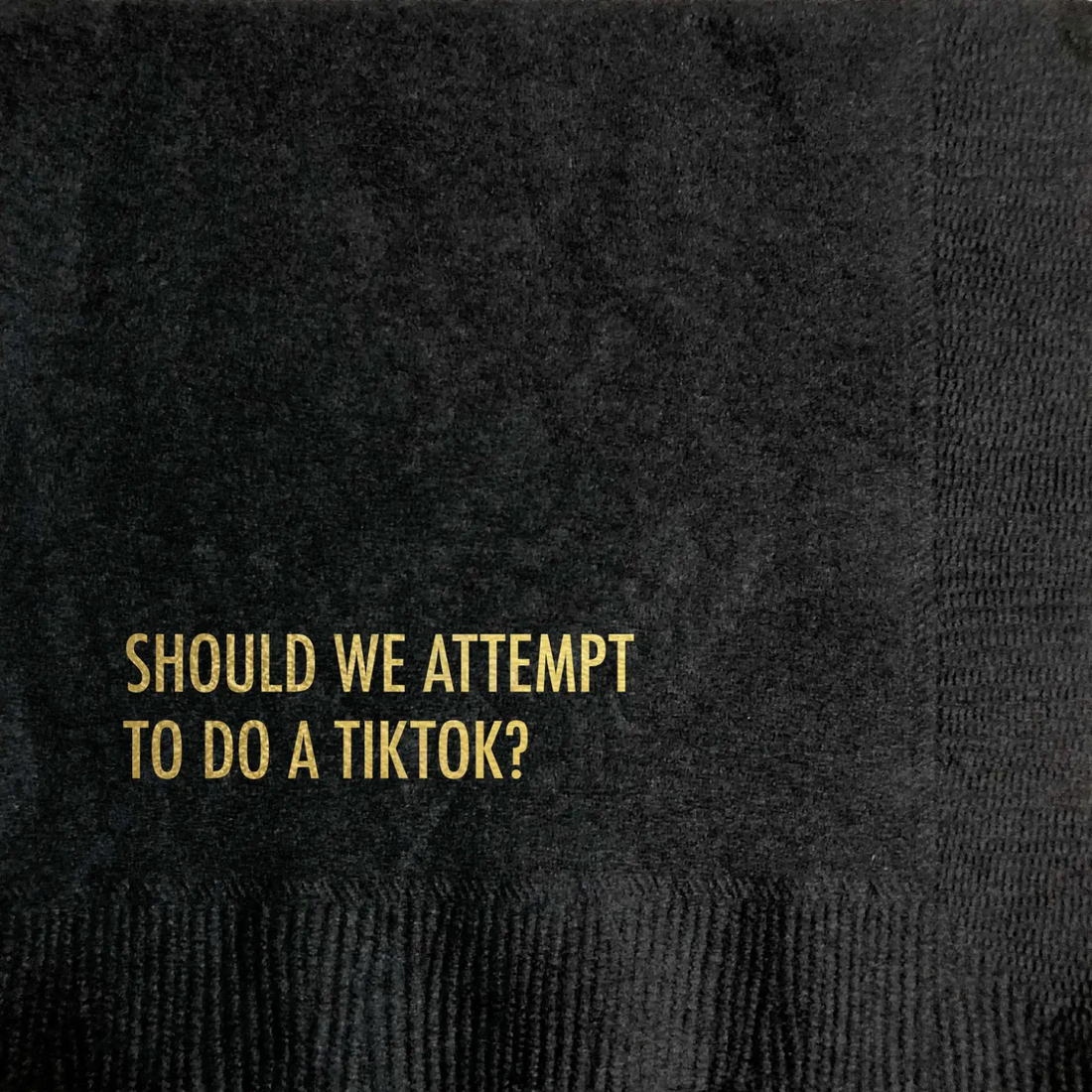 Do a TikTok Cocktail Napkin