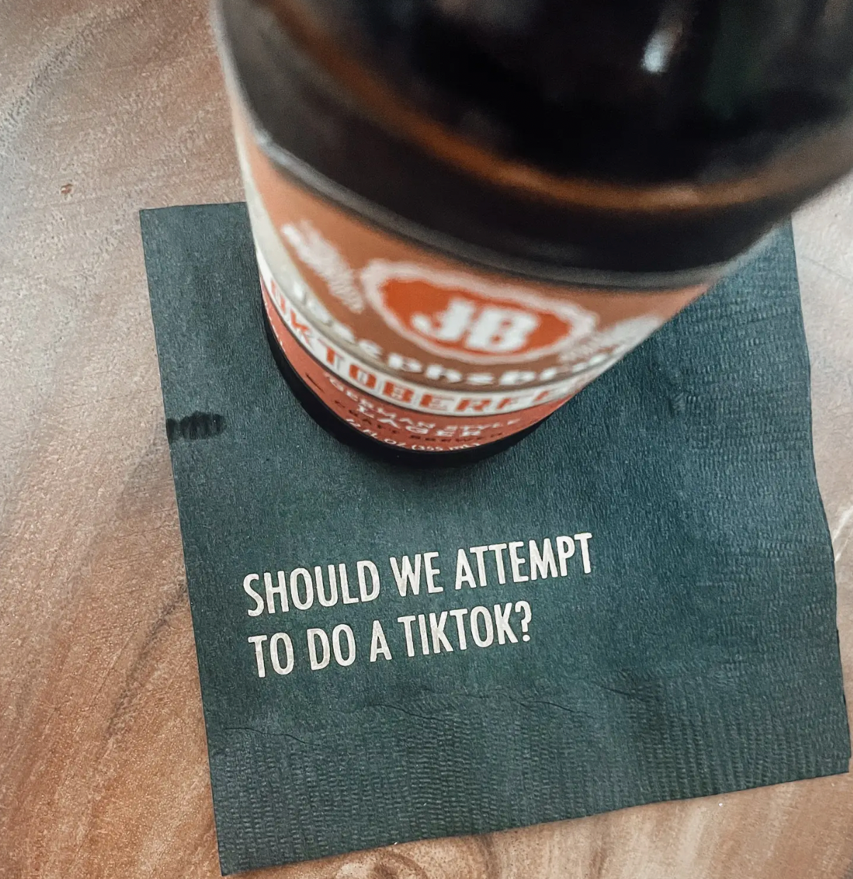 Do a TikTok Cocktail Napkin
