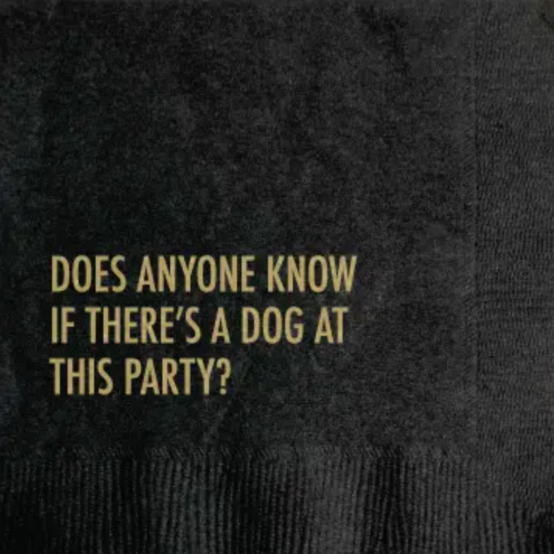 Dog At A Party Cocktail Napkin