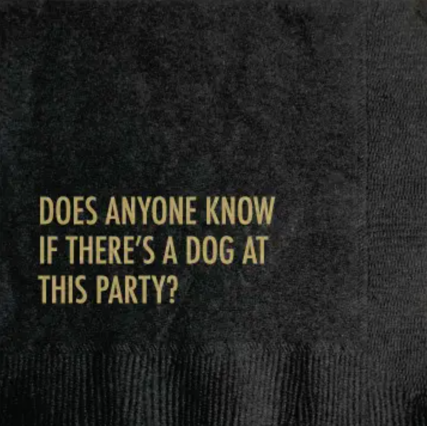 Dog At A Party Cocktail Napkin