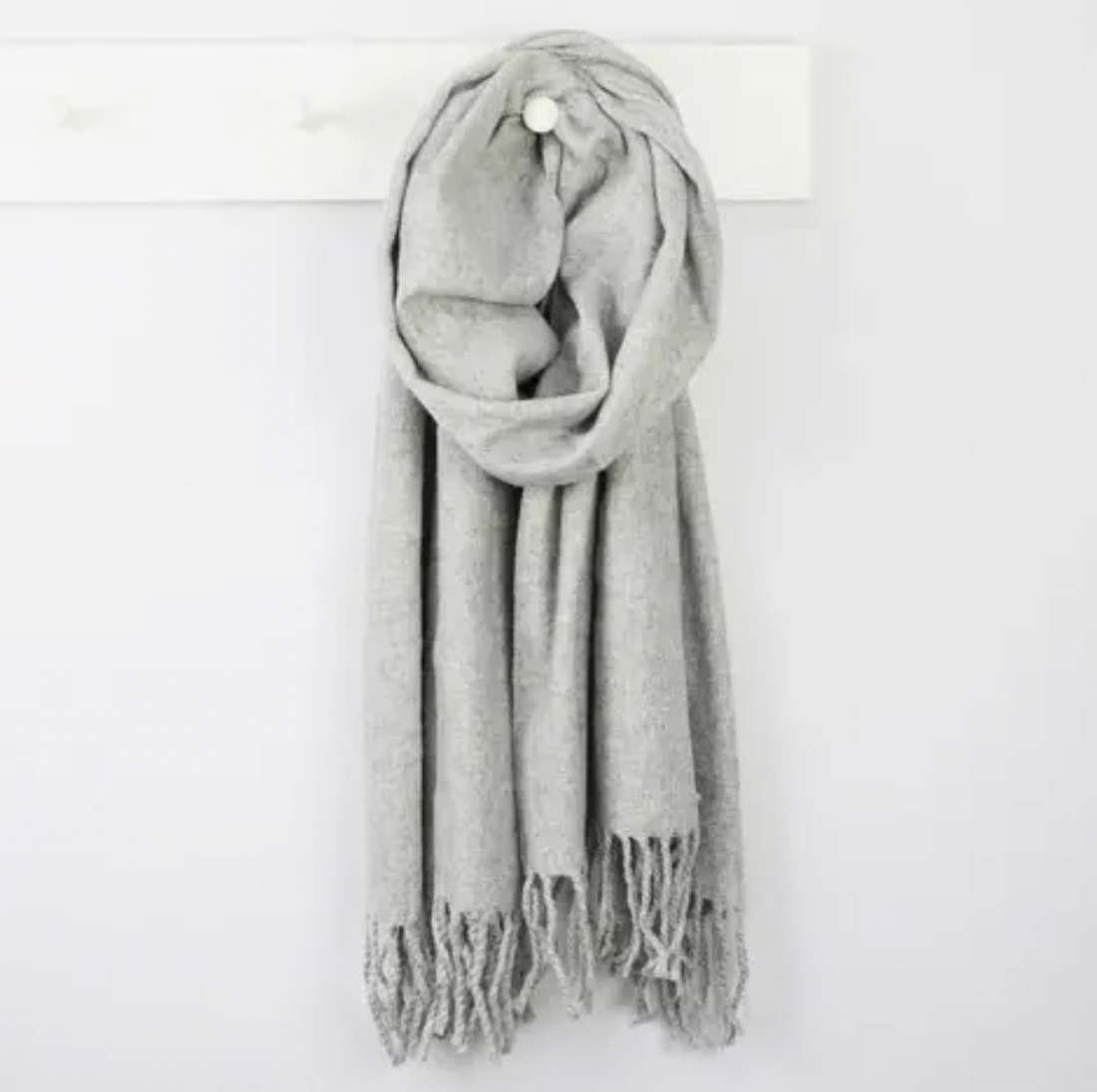 Grey Wool Scarf