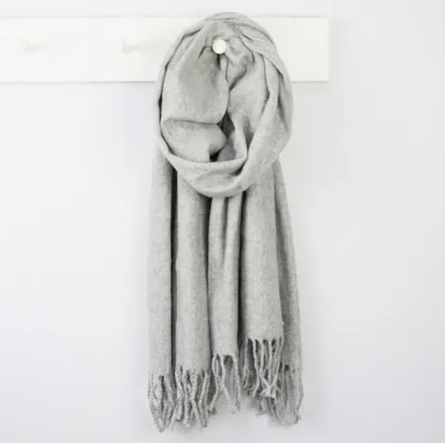 Grey Wool Scarf