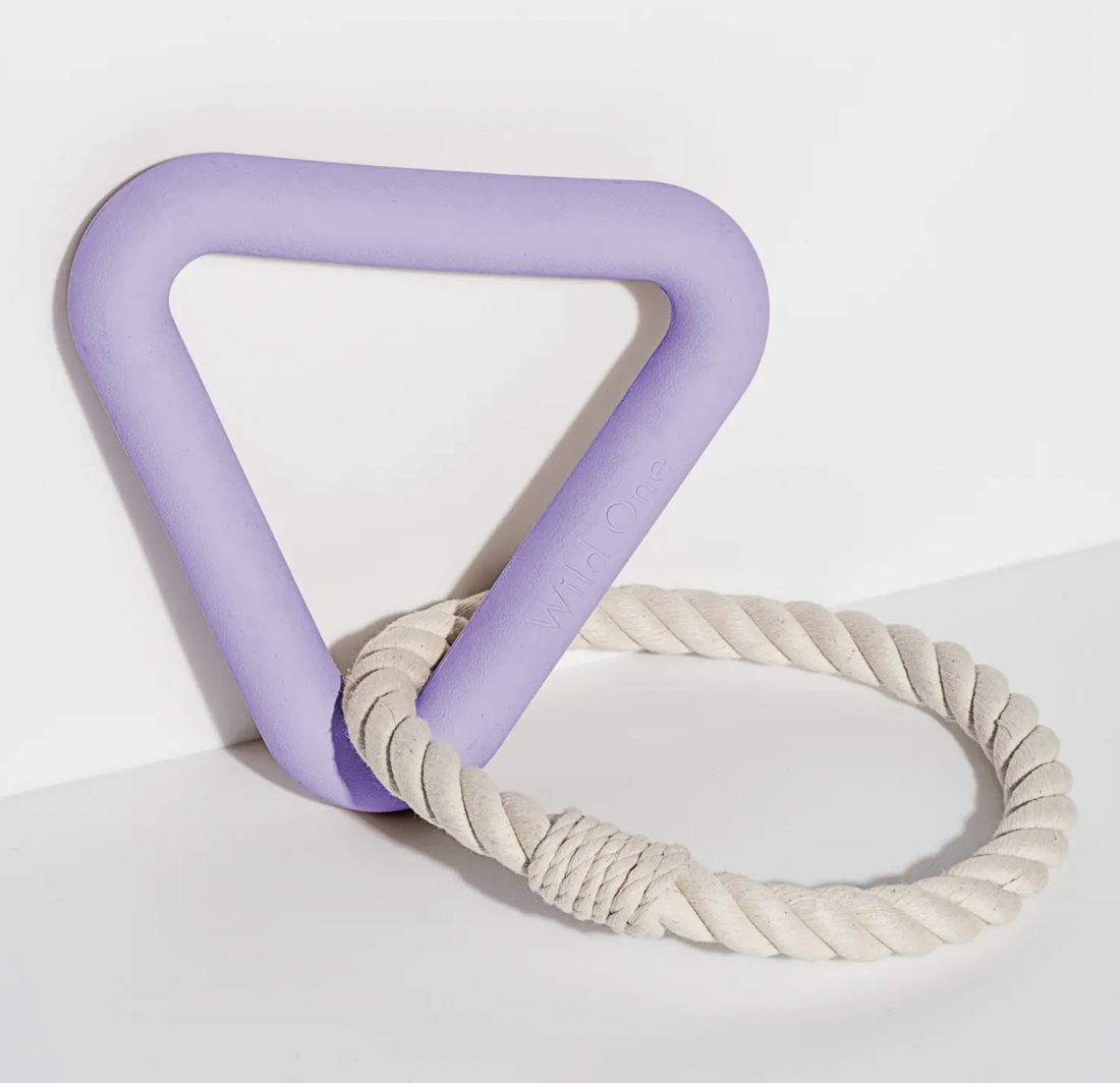 Lilac Triangle Tug Toy