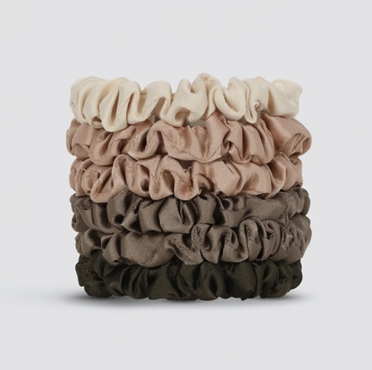 Petite Satin Scrunchies 6pc